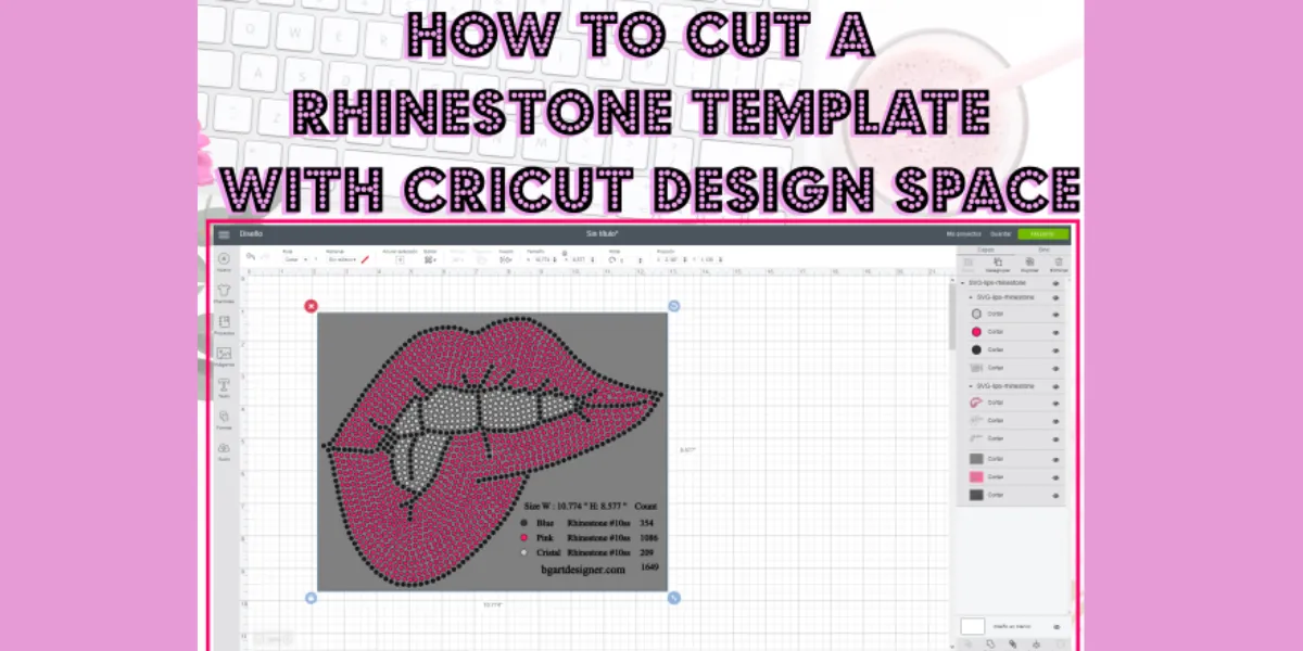 How To Make A Rhinestone Template With Cricut Design SpacE